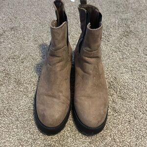 Old navy tan suede ankle boots